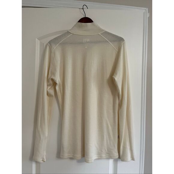 Minus 33 Soft White 1/4 zip Merino Top - L - Picture 2 of 8